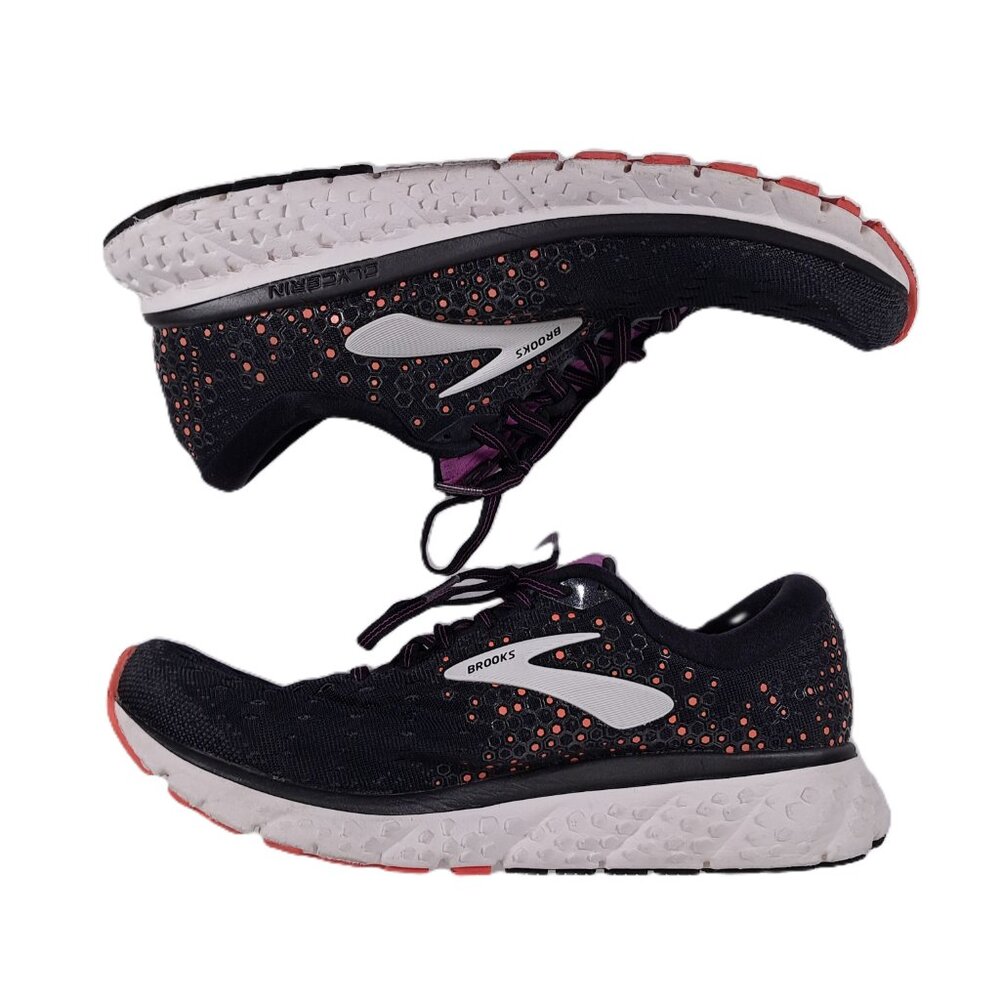 Brooks Glycerin 17 Running Shoes Women 11 Medium B Athletic Black Purple